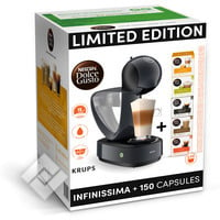 KRUPS YY4984FD INFINISSIMA BLK MET 150 CAPSULES