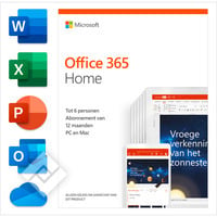 MICROSOFT OFFICE 365 HOME 1 YEAR NL