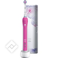 ORAL-B PRO 2 2500 + TRAVEL CASE FLORA PINK