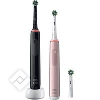 ORAL-B PRO 3900 DUO BLACK/PINK