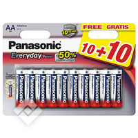 PANASONIC EVERYDAY AA/LR6 10+10FREE