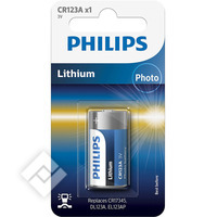 PHILIPS LITHIUM CR123 X1