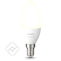 PHILIPS HUE AMPOULE FLAMME - LUMIRE BLANCHE CHAUDE - 1 PICE