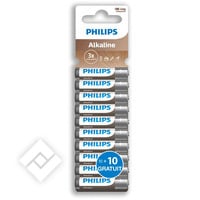 PHILIPS ALKALINE AAA LR03 20x