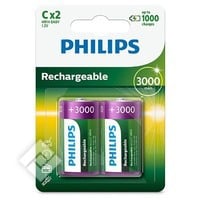 PHILIPS 300 MAH C LR14 X2