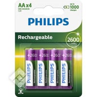 PHILIPS 2600 MAH AA LR06 X4