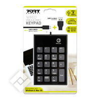 PORT DESIGNS KEYPAD USB-C & USB-A