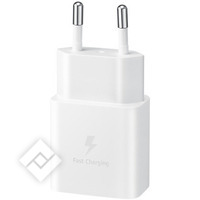 SAMSUNG 15W Power Adapter USB C to C (with cable) WHITE