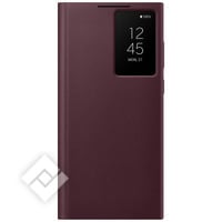 SAMSUNG CLEAR VIEW COVER BURGANDY S22 ULTRA