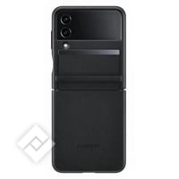 SAMSUNG FLAP LEATHER COVER BLACK FOR GALAXY Z FLIP4 5G