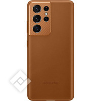 SAMSUNG LEATHER COVER S21U BROWN