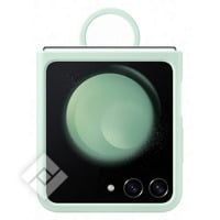 SAMSUNG SILICONE CASE WITH RING OCEAN GREEN Z FLIP5 5G