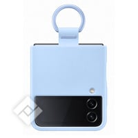 SAMSUNG SILICONE COVER WITH RING ARCTIC BLUE FOR GALAXY Z FLIP4 5G