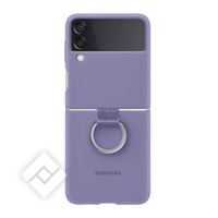 SAMSUNG SILICONE COVER WITH RING LAVENDER FOR GALAXY Z FLIP4 5G