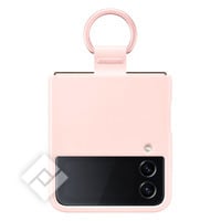 SAMSUNG SILICONE COVER WITH RING PINK FOR GALAXY Z FLIP4 5G