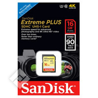 SANDISK SDHC 16GB EXTREME PLUS