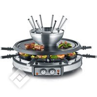 SEVERIN RG 2348 RACLETTE-FONDUE COMBINATION