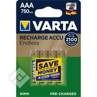 VARTA 750 MAH AAA LR03 X4