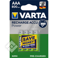 VARTA 800 MAH AAA LR03 X4