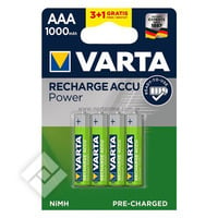 VARTA 1000 MAH AAA LR03 3+1