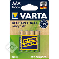 VARTA RECYCLED AAA 800MAH BLS 4