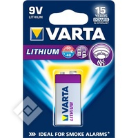 VARTA LITHIUM 9V SMOKE DETECTOR