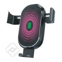 WAVE SLIDE CAR HOLDER WITH QI 10W TECHNOLOGY FOR VENTILATION GRID