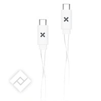 WEFIX FLAT CABLE USB-C/USB-C 1M WHITE