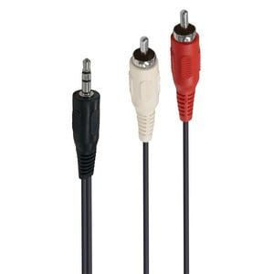 ACCSUP JACK 3.5/2XRCA 1.5M MALE