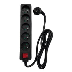 ACCSUP MULTIPLUG X5 BLACK