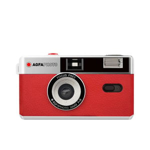 AGFA APPAREIL PHOTO ARGENTIQUE COMPACT 35MM SILVER/ROUGE - RUTILISABLE