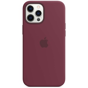 APPLE IPHONE 12 PRO MAX SILICONE CASE WITH MAGSAFE PLUM