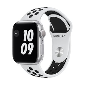 APPLE WATCH NIKE SERIES 6 40MM SILVER ALU PURE PLATINIUM/BLACK NIKE SPORTBAND