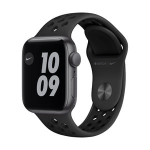 APPLE WATCH NIKE SE (2020) GPS 40MM SPACE GREY ALU, ANTHRACITE/BLACK NIKE SPORT BAND (MYYF2NF/A)