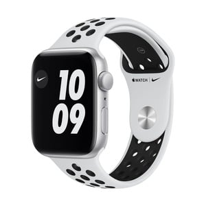 APPLE WATCH NIKE SE (2020) GPS 44MM SILVER ALU, PURE PLATINIUM/BLACK NIKE SPORT BAND (MYYH2NF/A)