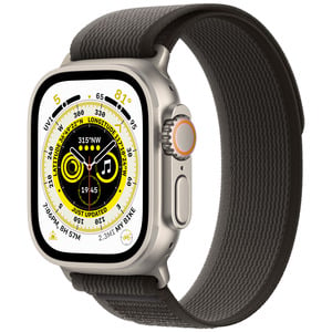 APPLE Watch Ultra GPS + Cellular, 49mm Titanium Case with Black/Gray Trail Loop -M/L