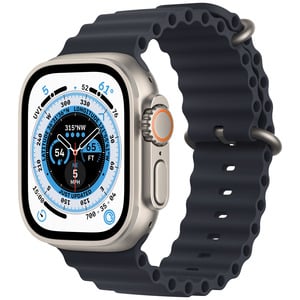 APPLE Watch Ultra GPS + Cellular, 49mm Titanium Case with Midnight Ocean Band