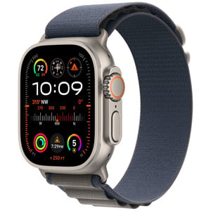 APPLE  Watch Ultra 2 GPS + Cellular, 49mm Titanium Case with Blue Alpine Loop - Medium