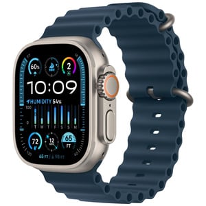 APPLE Watch Ultra 2 GPS + Cellular, 49mm Titanium Case with Blue Ocean Band