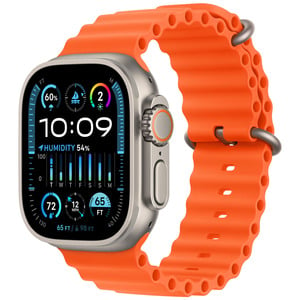 APPLE  Watch Ultra 2 GPS + Cellular, 49mm Titanium Case with Orange Ocean Band