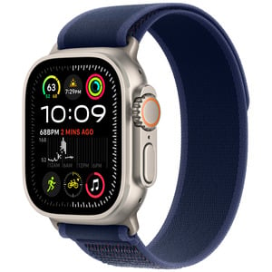 APPLE Watch Ultra 2 GPS + Cellular 49mm Natural Titanium Case with Blue Trail Loop - S/M