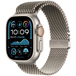 APPLE Watch Ultra 2 GPS + Cellular 49mm Natural Titanium Case with Natural Titanium Milanese Loop - L