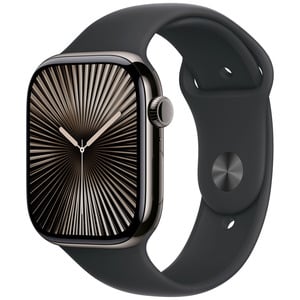 APPLE Watch Series 10 GPS + Cellular 46mm Slate Titanium Case with Black Sport Band - M/L