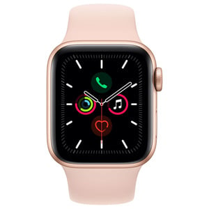 APPLE WATCH SERIES 5 GPS, 40MM GOLD ALUMINIUM CASE WITH PINK SAND SPORT BAND