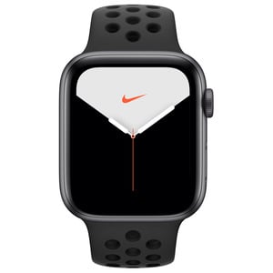 APPLE WATCH NIKE SERIES 5 GPS, 44MM SPACE GREY ALUMINIUM CASE WITH ANTHRACITE/BLACK NIKE SPORT BAND - S/M & M/L