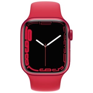 APPLE WATCH SERIES 7 GPS 41MM (PRODUCT)RED ALU CASE WITH (PRODUCT)RED SPORT BAND REGULAR