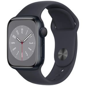 APPLE  Watch Series 8 GPS 41mm Midnight Aluminium Case with Midnight Sport Band - Regular