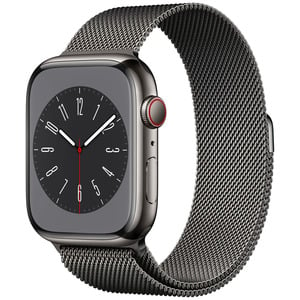 APPLE  Watch Series 8 GPS + Cellular 45mm Graphite Stainless Steel Case with Graphite Milanese Loop