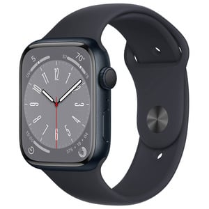 APPLE WATCH SERIES 8 GPS 45MM MIDNIGHT ALUMINIUM CASE WITH MIDNIGHT SPORT BAND REFURBISHED GRADE B