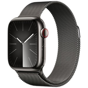 APPLE  Watch Series9 GPS + Cellular 41mm Graphite Stainless Steel Case with Graphite Milanese Loop